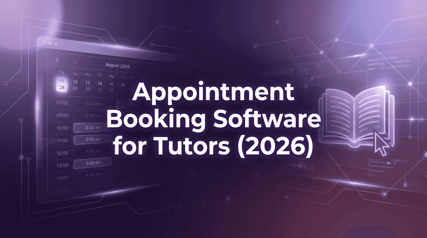 Appointment Booking Software for Tutors